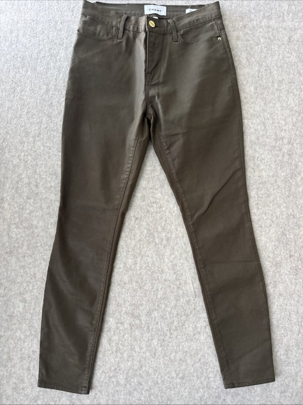 Frame Le High Skinny Jean Military Coated Womens 26